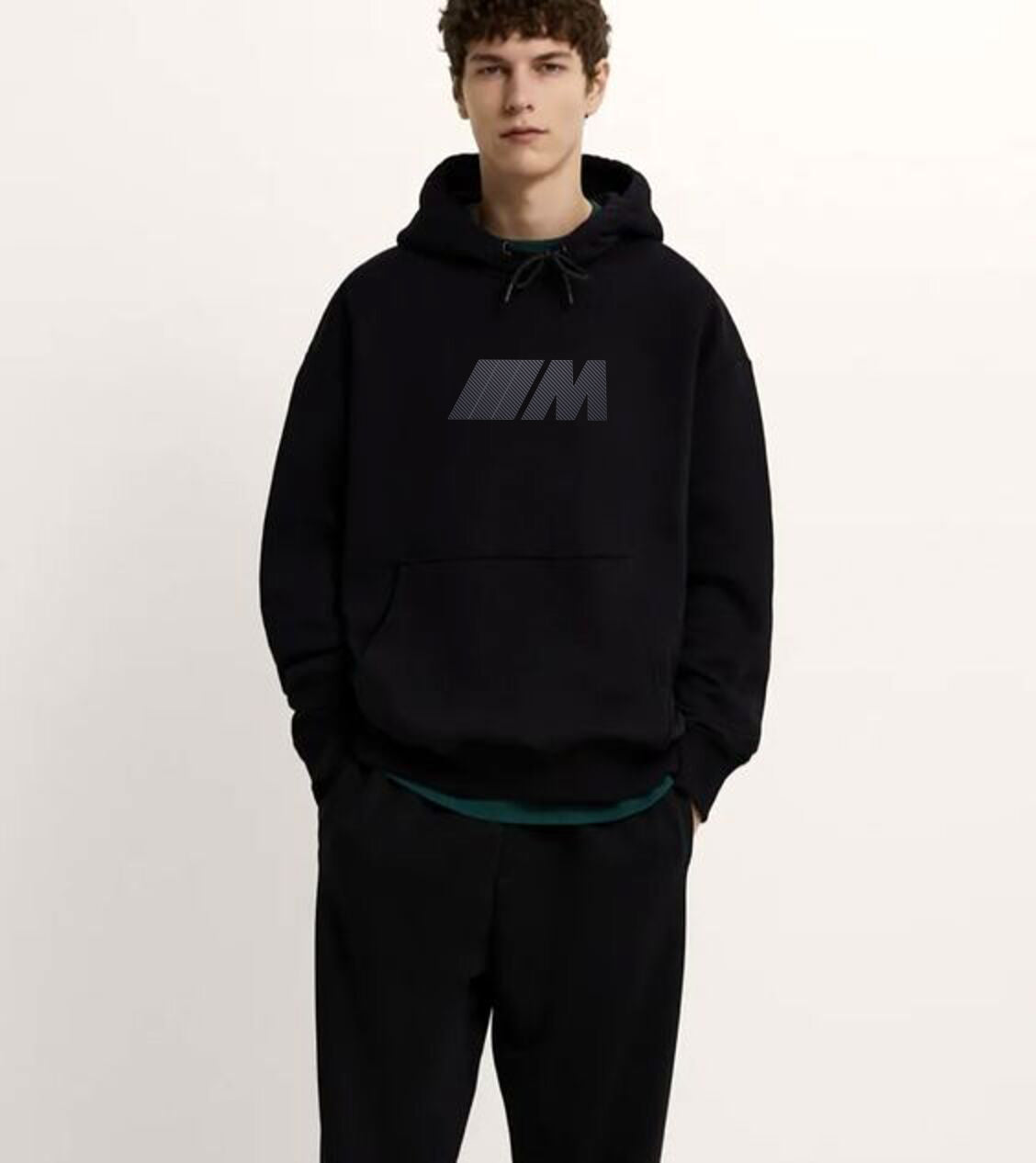 BMW E46 Ön ve Sırt Baskılı 3 iplik kalın kışlık Özel Tasarım Unisex Oversize Sweatshirt Hoodie